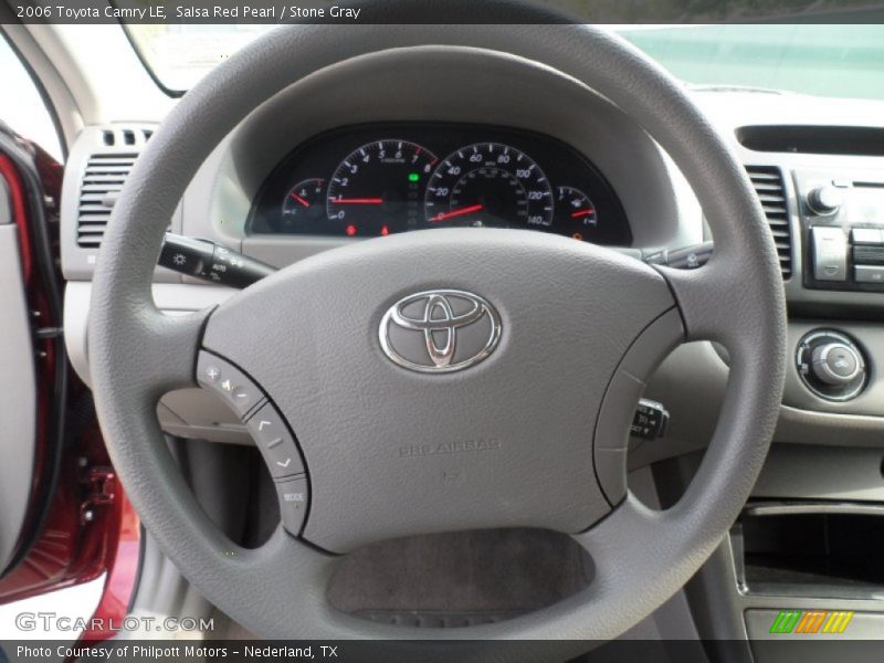 Salsa Red Pearl / Stone Gray 2006 Toyota Camry LE