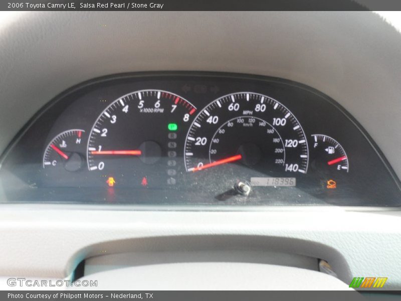 Salsa Red Pearl / Stone Gray 2006 Toyota Camry LE