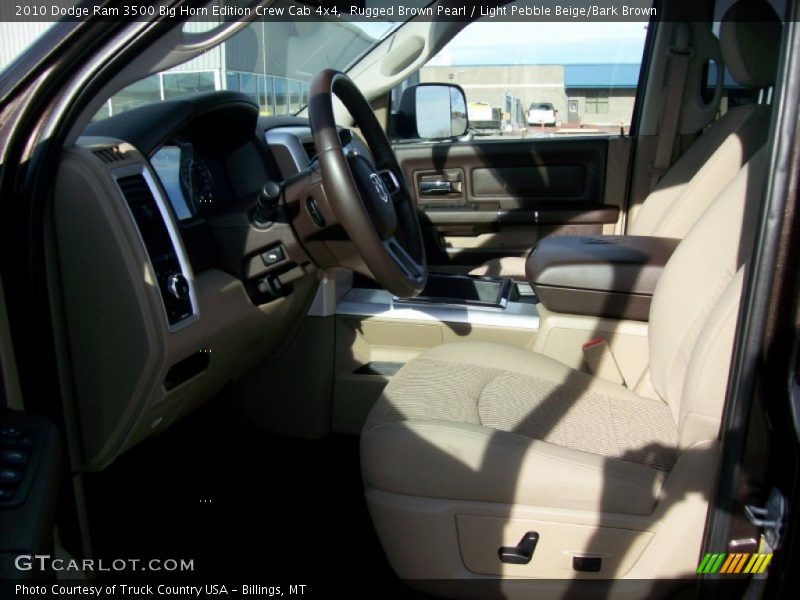 Rugged Brown Pearl / Light Pebble Beige/Bark Brown 2010 Dodge Ram 3500 Big Horn Edition Crew Cab 4x4