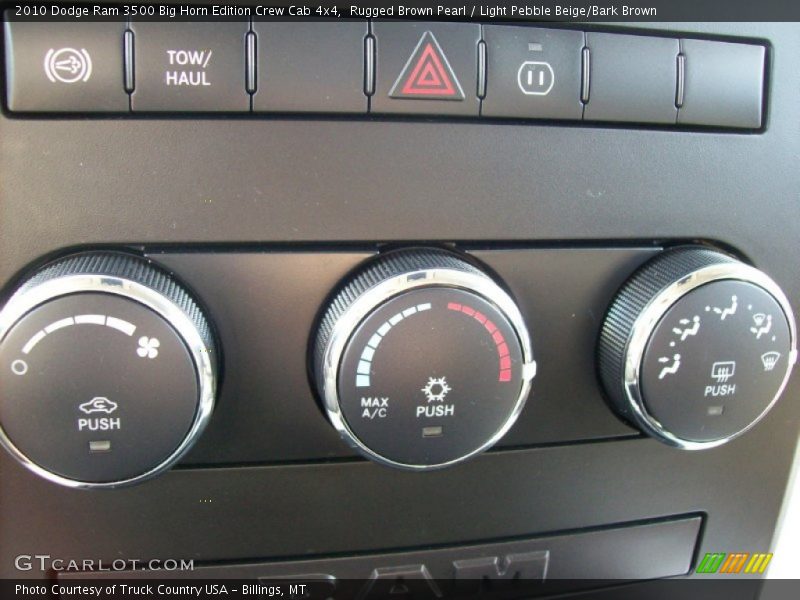 Rugged Brown Pearl / Light Pebble Beige/Bark Brown 2010 Dodge Ram 3500 Big Horn Edition Crew Cab 4x4