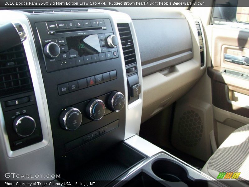 Rugged Brown Pearl / Light Pebble Beige/Bark Brown 2010 Dodge Ram 3500 Big Horn Edition Crew Cab 4x4