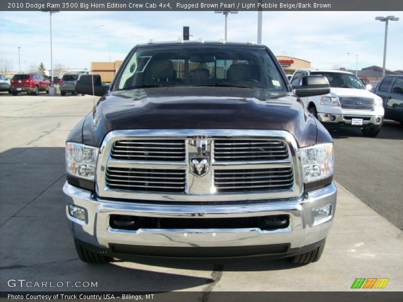 Rugged Brown Pearl / Light Pebble Beige/Bark Brown 2010 Dodge Ram 3500 Big Horn Edition Crew Cab 4x4