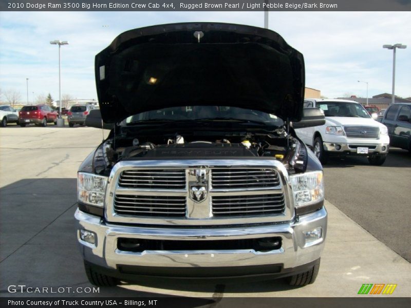 Rugged Brown Pearl / Light Pebble Beige/Bark Brown 2010 Dodge Ram 3500 Big Horn Edition Crew Cab 4x4