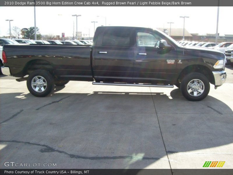 Rugged Brown Pearl / Light Pebble Beige/Bark Brown 2010 Dodge Ram 3500 Big Horn Edition Crew Cab 4x4
