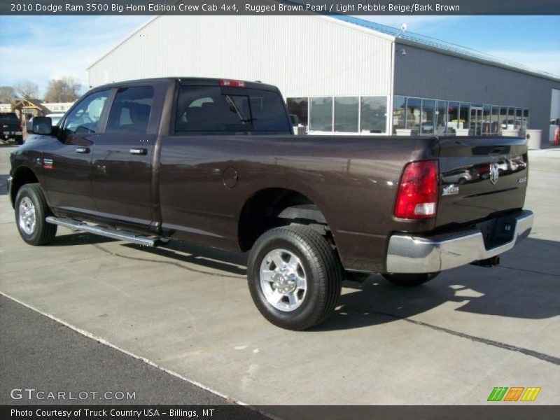 Rugged Brown Pearl / Light Pebble Beige/Bark Brown 2010 Dodge Ram 3500 Big Horn Edition Crew Cab 4x4