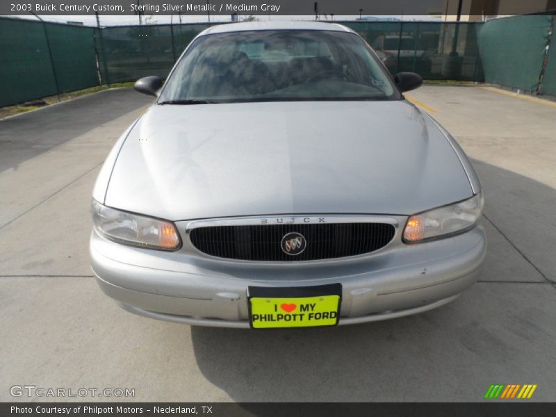 Sterling Silver Metallic / Medium Gray 2003 Buick Century Custom