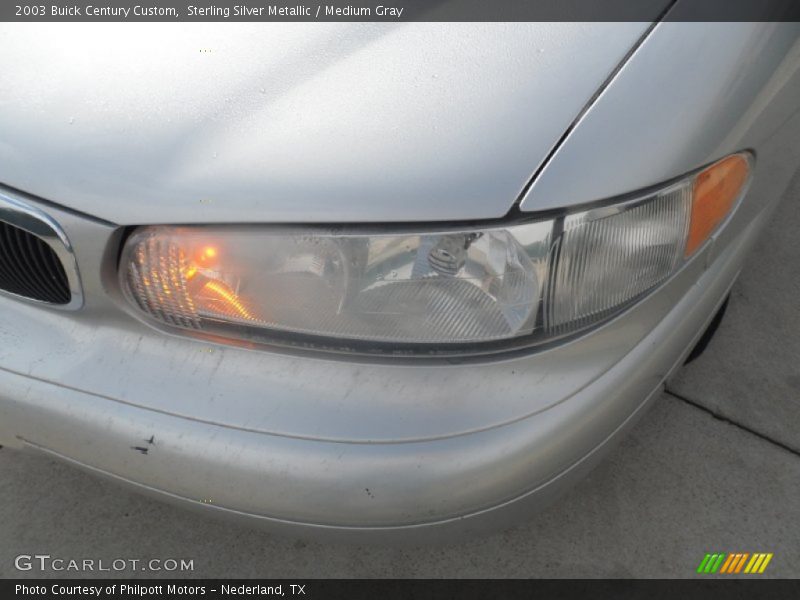 Sterling Silver Metallic / Medium Gray 2003 Buick Century Custom