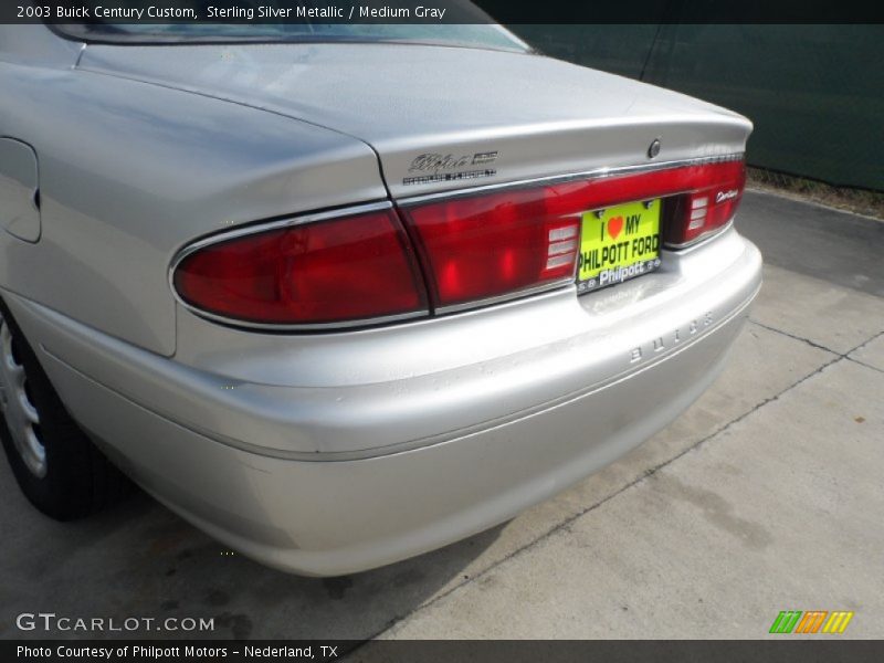Sterling Silver Metallic / Medium Gray 2003 Buick Century Custom