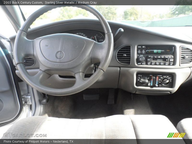 Sterling Silver Metallic / Medium Gray 2003 Buick Century Custom