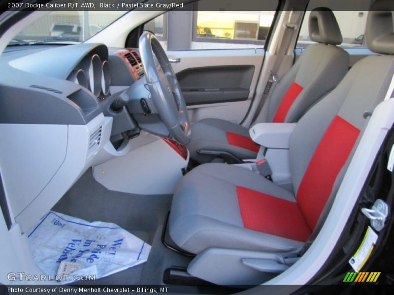 Black / Pastel Slate Gray/Red 2007 Dodge Caliber R/T AWD