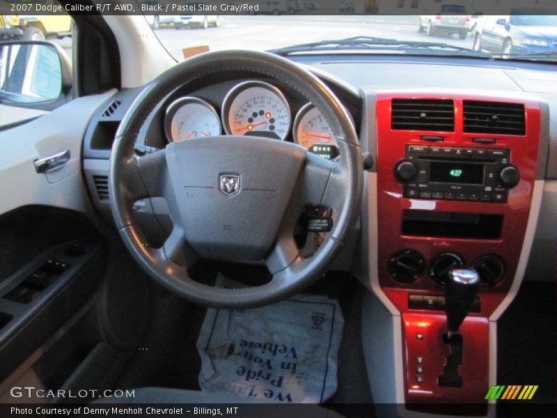 Black / Pastel Slate Gray/Red 2007 Dodge Caliber R/T AWD