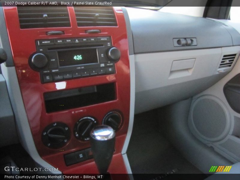 Black / Pastel Slate Gray/Red 2007 Dodge Caliber R/T AWD