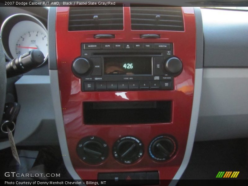Black / Pastel Slate Gray/Red 2007 Dodge Caliber R/T AWD