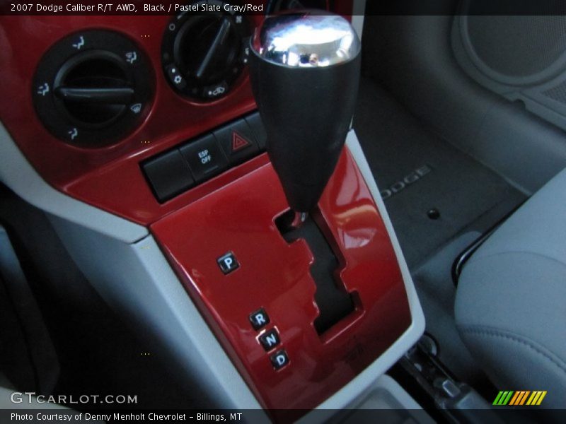 Black / Pastel Slate Gray/Red 2007 Dodge Caliber R/T AWD
