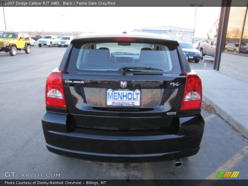Black / Pastel Slate Gray/Red 2007 Dodge Caliber R/T AWD