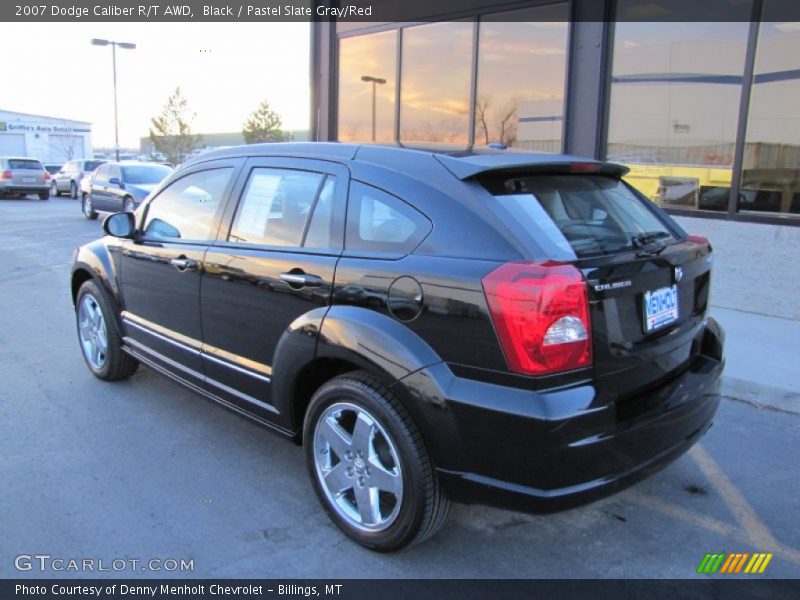 Black / Pastel Slate Gray/Red 2007 Dodge Caliber R/T AWD