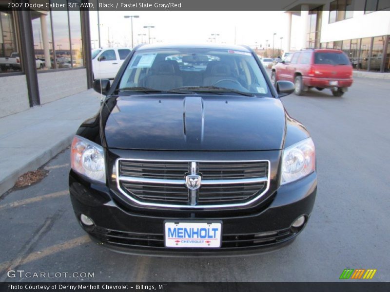 Black / Pastel Slate Gray/Red 2007 Dodge Caliber R/T AWD