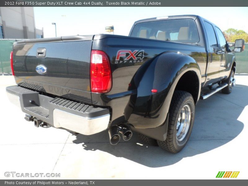 Tuxedo Black Metallic / Adobe 2012 Ford F350 Super Duty XLT Crew Cab 4x4 Dually