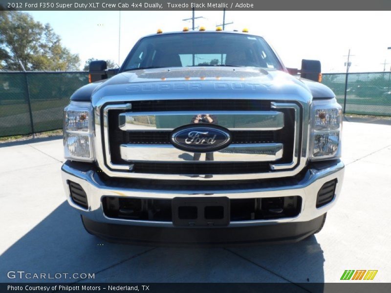 Tuxedo Black Metallic / Adobe 2012 Ford F350 Super Duty XLT Crew Cab 4x4 Dually