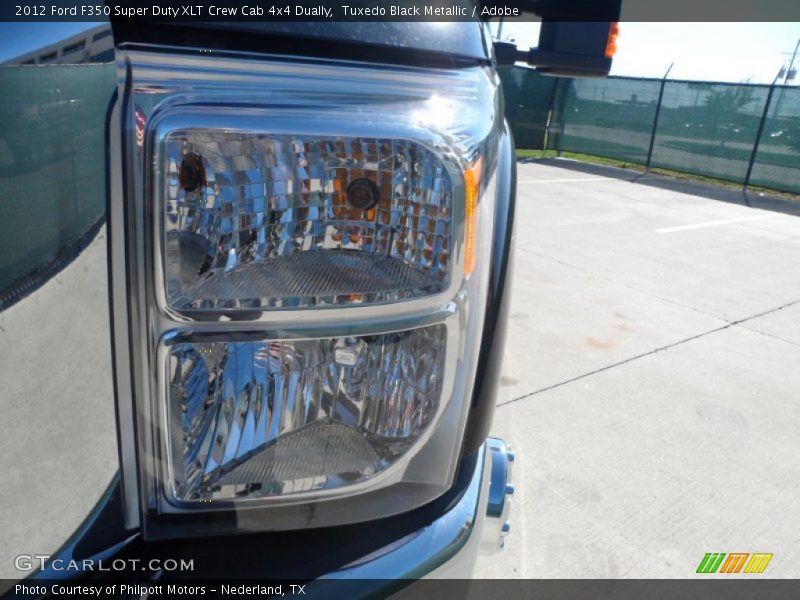 Tuxedo Black Metallic / Adobe 2012 Ford F350 Super Duty XLT Crew Cab 4x4 Dually