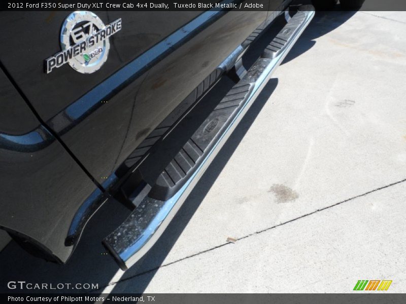Tuxedo Black Metallic / Adobe 2012 Ford F350 Super Duty XLT Crew Cab 4x4 Dually