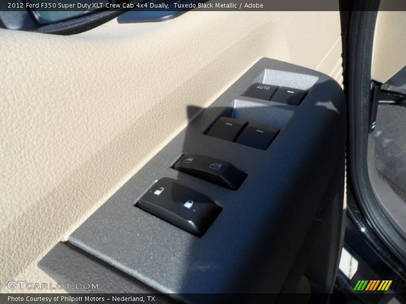 Tuxedo Black Metallic / Adobe 2012 Ford F350 Super Duty XLT Crew Cab 4x4 Dually