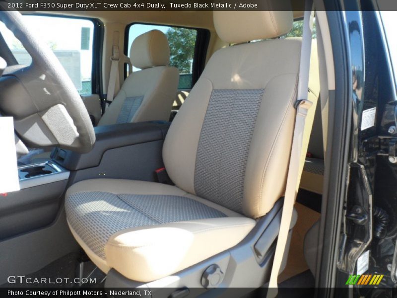  2012 F350 Super Duty XLT Crew Cab 4x4 Dually Adobe Interior