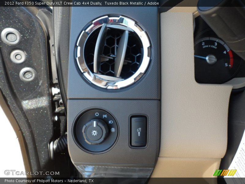 Tuxedo Black Metallic / Adobe 2012 Ford F350 Super Duty XLT Crew Cab 4x4 Dually