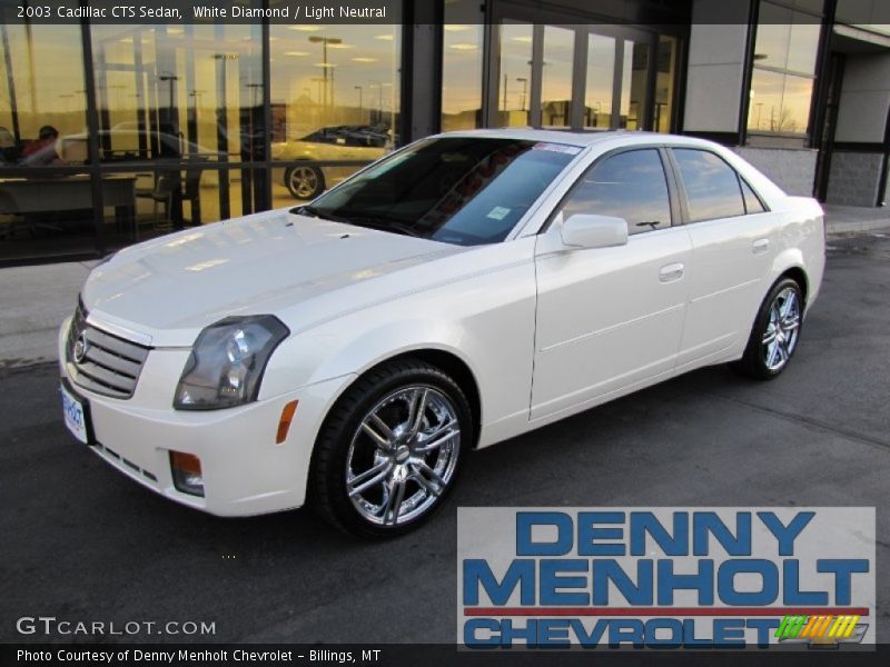 White Diamond / Light Neutral 2003 Cadillac CTS Sedan