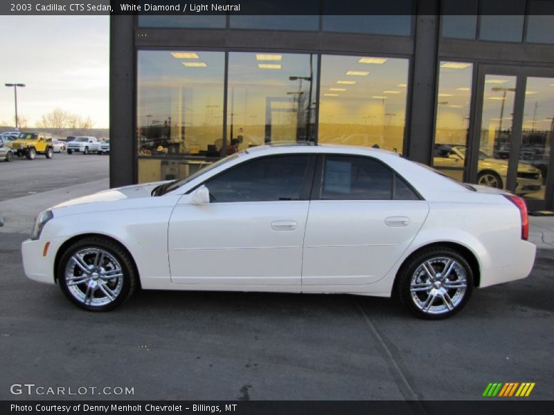 White Diamond / Light Neutral 2003 Cadillac CTS Sedan