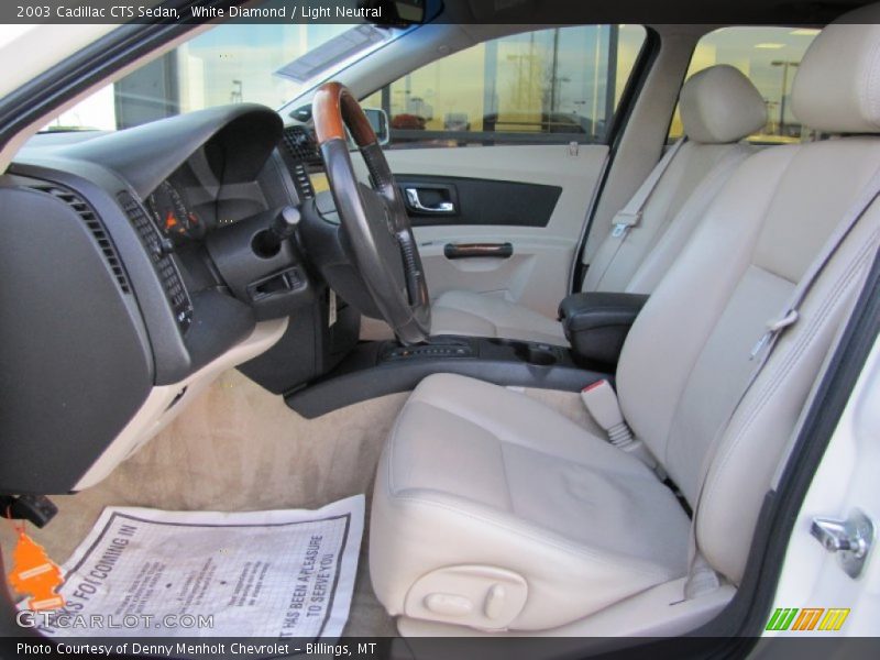 White Diamond / Light Neutral 2003 Cadillac CTS Sedan