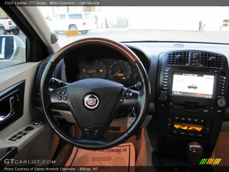 White Diamond / Light Neutral 2003 Cadillac CTS Sedan