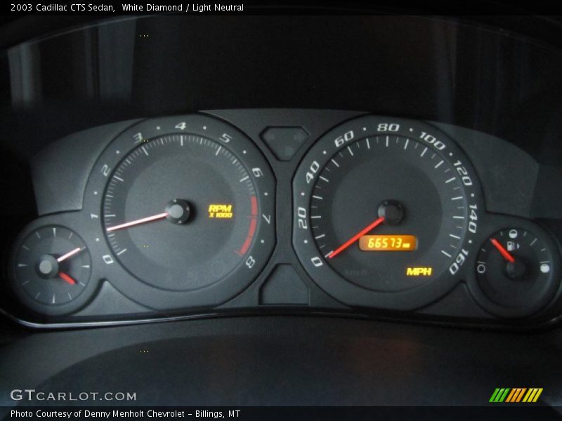 White Diamond / Light Neutral 2003 Cadillac CTS Sedan