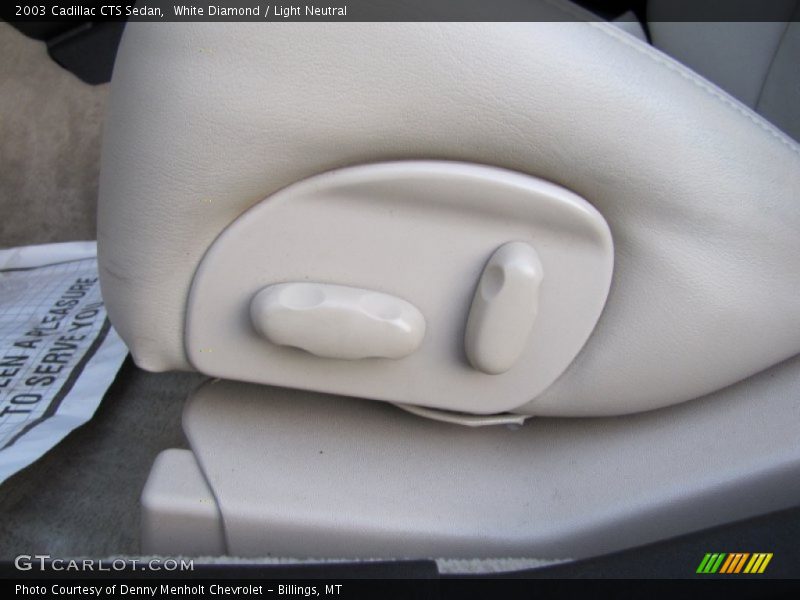 White Diamond / Light Neutral 2003 Cadillac CTS Sedan