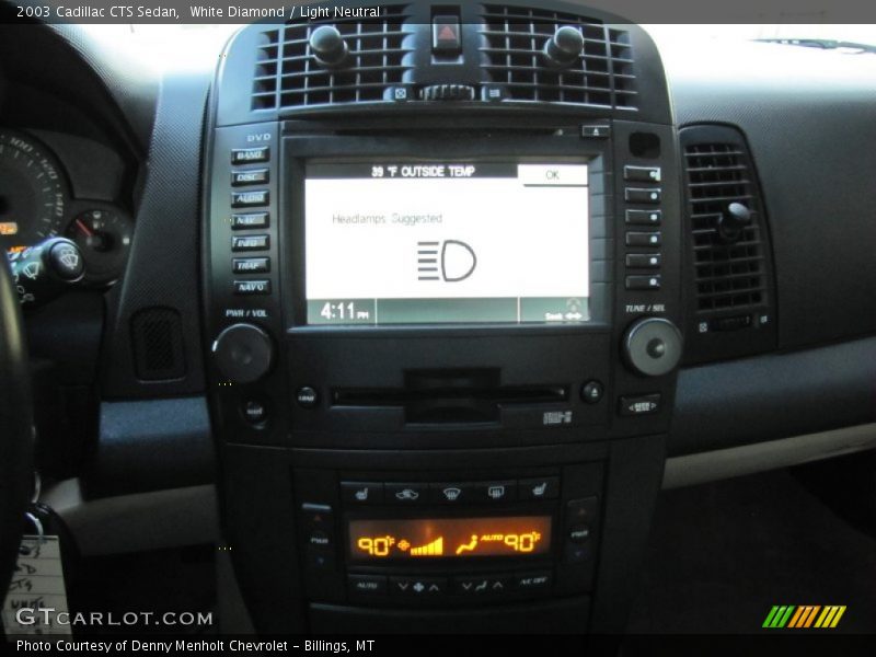 White Diamond / Light Neutral 2003 Cadillac CTS Sedan