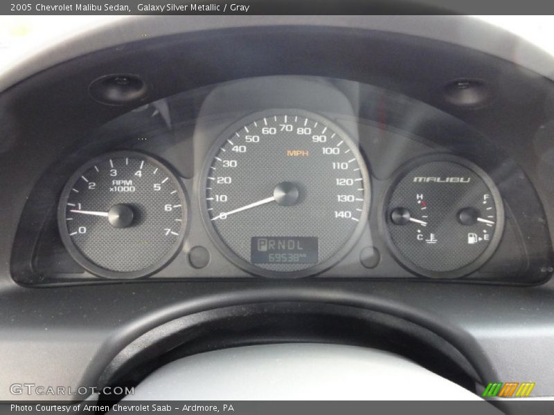 Galaxy Silver Metallic / Gray 2005 Chevrolet Malibu Sedan