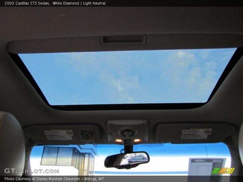 White Diamond / Light Neutral 2003 Cadillac CTS Sedan