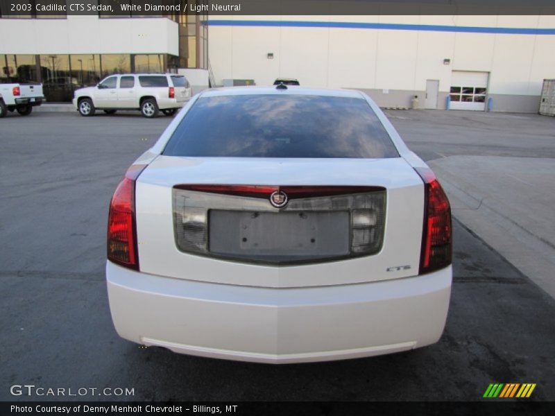 White Diamond / Light Neutral 2003 Cadillac CTS Sedan