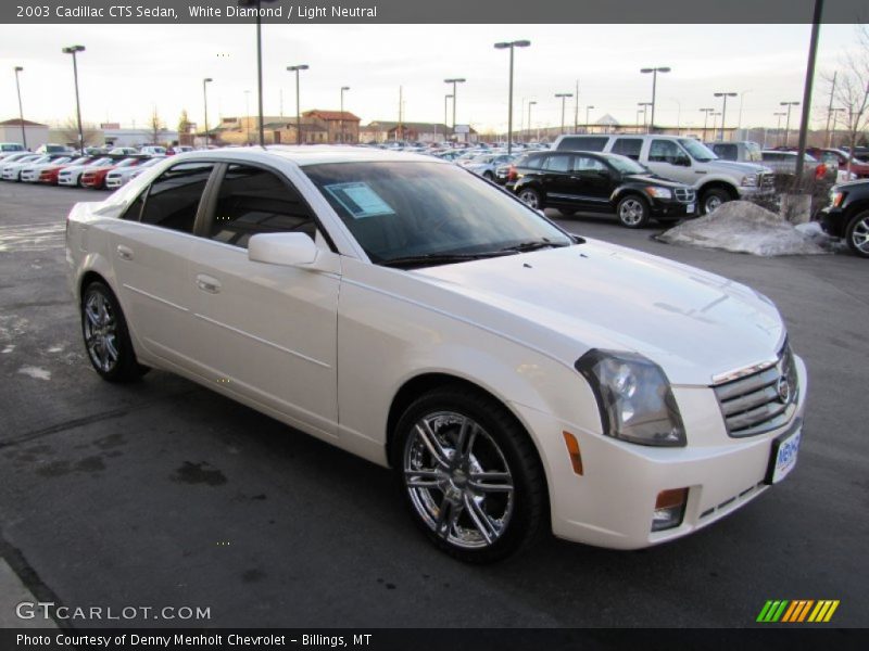 White Diamond / Light Neutral 2003 Cadillac CTS Sedan