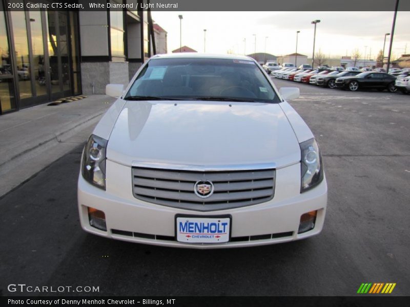 White Diamond / Light Neutral 2003 Cadillac CTS Sedan