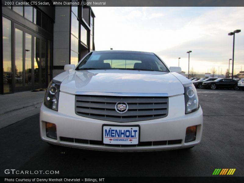 White Diamond / Light Neutral 2003 Cadillac CTS Sedan