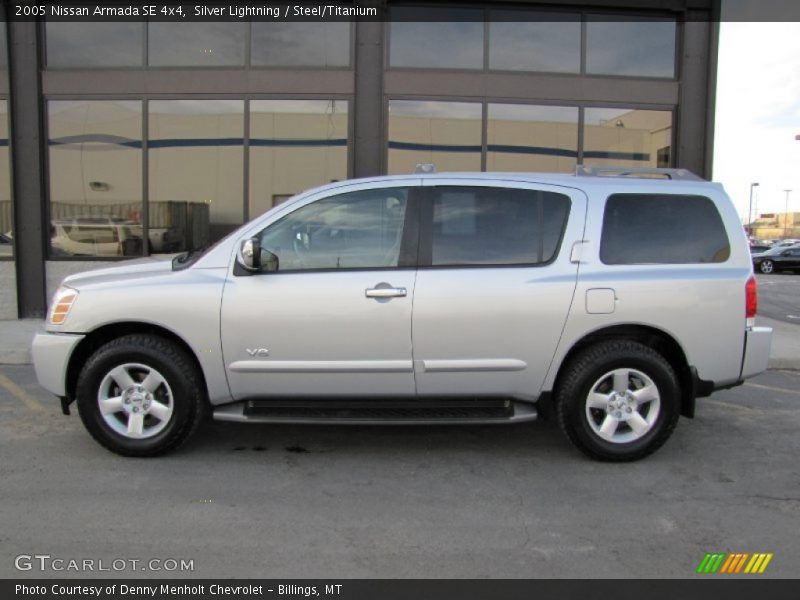 Silver Lightning / Steel/Titanium 2005 Nissan Armada SE 4x4