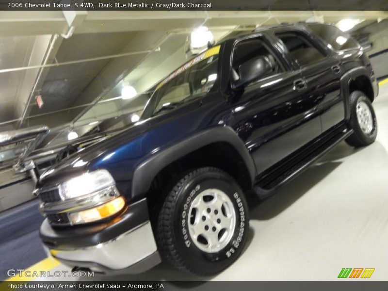 Dark Blue Metallic / Gray/Dark Charcoal 2006 Chevrolet Tahoe LS 4WD