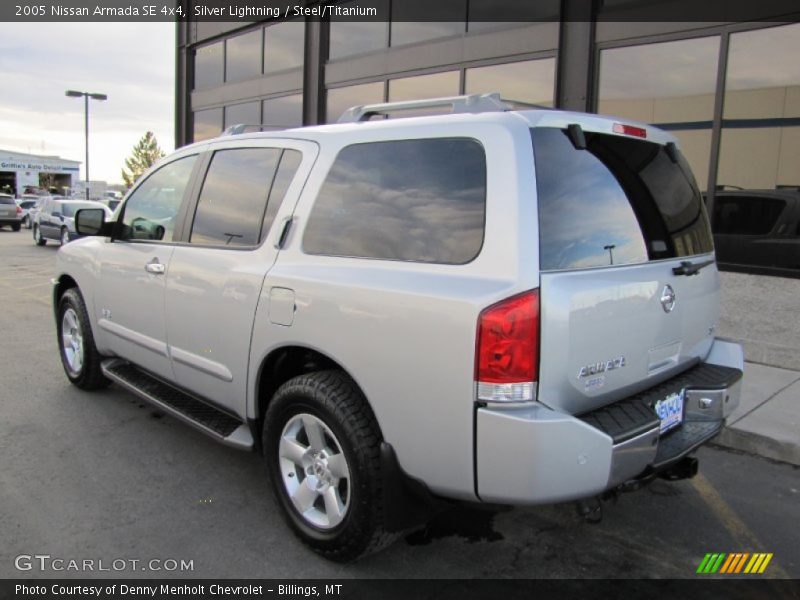 Silver Lightning / Steel/Titanium 2005 Nissan Armada SE 4x4