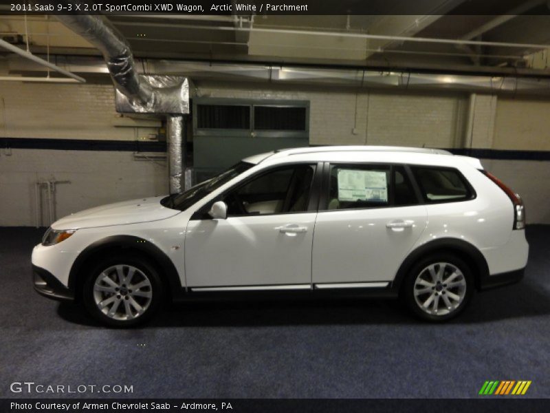 Arctic White / Parchment 2011 Saab 9-3 X 2.0T SportCombi XWD Wagon