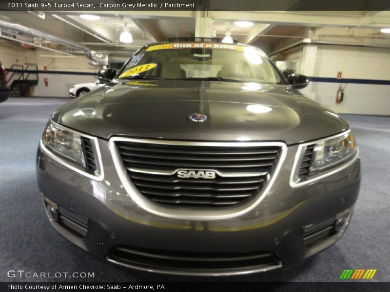 Carbon Grey Metallic / Parchment 2011 Saab 9-5 Turbo4 Sedan