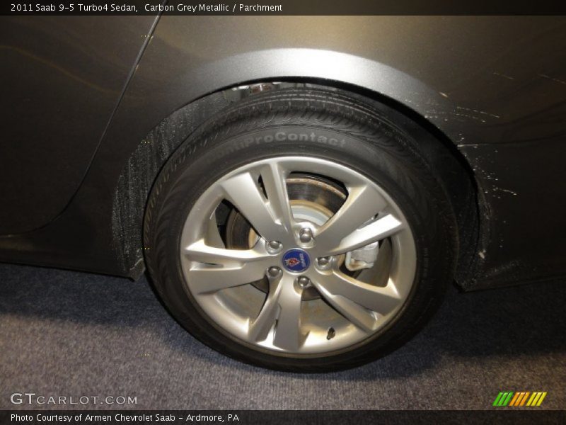 Carbon Grey Metallic / Parchment 2011 Saab 9-5 Turbo4 Sedan