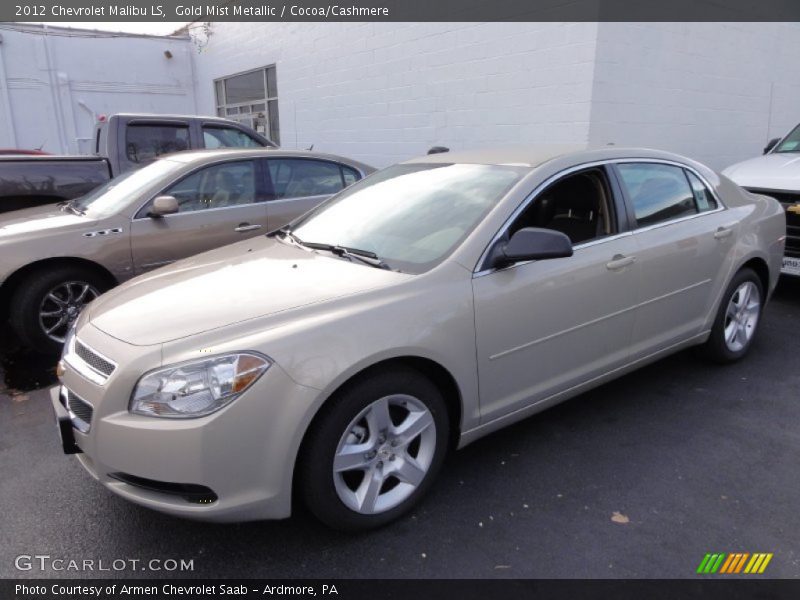 Gold Mist Metallic / Cocoa/Cashmere 2012 Chevrolet Malibu LS