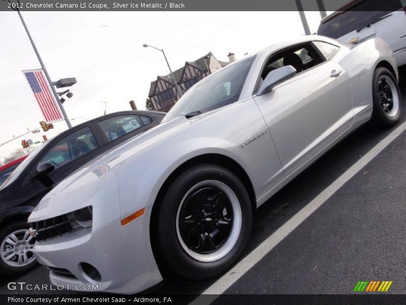 Silver Ice Metallic / Black 2012 Chevrolet Camaro LS Coupe