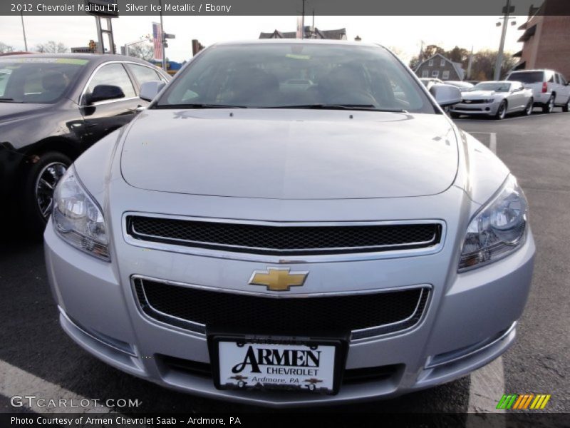 Silver Ice Metallic / Ebony 2012 Chevrolet Malibu LT
